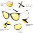 Фото #6 товара TJUTR Polarised Night Driving Glasses for Driving Women and Men Yellow Night Vision Anti-Glare Glasses - UV400