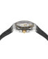 ფოტო #2 პროდუქტის Men's Swiss Chronograph Greca Extreme Black Silicone Strap Watch 45mm