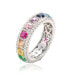 ფოტო #3 პროდუქტის Suzy Levian Sterling Silver Cubic Zirconia Modern Eternity Band Ring