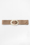 ACETATE AND LEATHER BELT