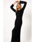 ფოტო #6 პროდუქტის Jaye Long Sleeve Maxi Dress