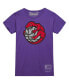 Фото #2 товара Men's and Women's Purple Toronto Raptors Hardwood Classics MVP Throwback Logo T-shirt