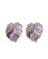 Фото #1 товара Women's Leaf Stud Earrings