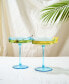 Фото #17 товара Ribbed Coupe Cocktail Glasses, Set of 2