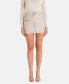 Women's Leather Fashion Skirt, Beige