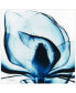 Blue Magnolia x-ray Frameless Free Floating Tempered Glass Panel Graphic Wall Art, 24" x 24" x 0.2"