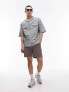 Topman short sleeve relaxed revere utility double pocket shirt in sage