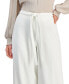 Фото #4 товара Women's Belted High-Rise Wide-Leg Pants