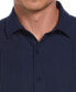 ფოტო #3 პროდუქტის Men's Textured One-Tuck Panel Short Sleeve Button-Down Shirt