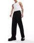 Фото #1 товара ASOS DESIGN pull on wide leg smart trouser in black