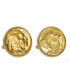 ფოტო #1 პროდუქტის Gold-Layered Buffalo Nickel Bezel Coin Cuff Links