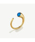 Glass Delicate Dash Ring 24k gold plated/swiss blue, 10 - фото #1