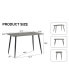 Фото #4 товара Sturdy 4-Seater MDF Dining Table with Modern Design, Easy Assembly