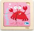Viga Viga 50146 Puzzle na podkładce - krab
