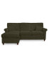 Lidia 82" Fabric 2-Pc. Chaise Sectional Queen Sleeper Sofa with Storage Ottoman - Custom Colors, Created for Macy's