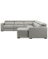 Фото #27 товара Nevio 157" 6-Pc. Leather Sectional with 2 Power Recliners, Headrests and Chaise, Created For Macy's
