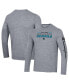 Men's Heather Gray San Jose Sharks Tri-Blend Long Sleeve T-shirt M - фото #1