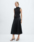 ფოტო #12 პროდუქტის Women's Leather-Effect Pleated Skirt