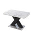 Фото #1 товара Stretchable White Marble Dining Table