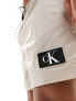 Фото #5 товара Calvin Klein monogram nylon medium drawstring swim short in silver