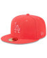 Фото #1 товара Men's Red Los Angeles Dodgers 2023 Spring Color Basic 59FIFTY Fitted Hat