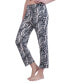 ფოტო #3 პროდუქტის Women's Drawstring Straight Leg Pajama Pant