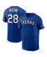 Фото #1 товара Men's Jonah Heim Royal Texas Rangers 2023 World Series Champions Name and Number T-shirt