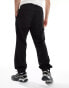 HUGO Blue gerko casual trousers in black with strapping detail