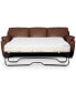 Фото #18 товара Lothan 87" Leather Queen Sleeper, Created for Macy's