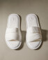 Фото #7 товара Waffle-knit slider slippers