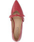 ფოტო #4 პროდუქტის Women's Cait Bow Mary Jane Pointed Toe Flats