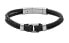 Black leather bracelet for men Heritage JF04202040