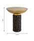 Фото #6 товара Blaze Glass and Brass Side Table