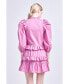 ფოტო #3 პროდუქტის Women's Smocking Detail Mini Dress