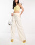 Фото #1 товара Vero Moda tailored wide leg trouser in cream