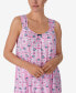 Фото #4 товара Пижама женская Ellen Tracy без рукавов с укороченным топом
