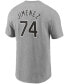 Фото #3 товара Men's Heather Gray Chicago White Sox Name Number T-shirt