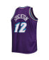 Men's John Stockton Purple Utah Jazz Big and Tall Hardwood Classics 1996-97 Swingman Jersey