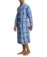 ფოტო #3 პროდუქტის Men's Plaid Woven Robe
