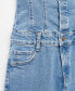 ფოტო #7 პროდუქტის Women's Strapless Denim Jumpsuit