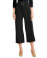 Фото #1 товара Inc International Concepts Belted Utility Culotte Pants Black 4