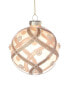 Фото #2 товара Kurt Adler 6Pc 80Mm Peach Glitter Ball Christmas Ornaments Multicolor