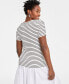 ფოტო #2 პროდუქტის Women's Knit Square-Neck Top, Created for Macy's