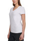 ფოტო #3 პროდუქტის Women's V-Neck Short-Sleeve T-Shirt