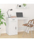 Фото #3 товара Desk White 39.4"x19.3"x29.5" Engineered Wood