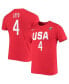 Фото #2 товара Women's Jewell Loyd USA Basketball Red Name and Number Performance T-shirt