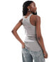 G-Star italian slim tank top in grey grau, L - фото #4