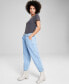 Фото #3 товара Women's High-Rise Pleated Taper Jeans, Created for Macy's