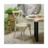 Dining Chair 45 x 42 x 87 cm Wood White Rattan