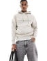 Фото #1 товара Jack & Jones – Oversize-Kapuzenpullover in Beige mit Logo auf der Brust